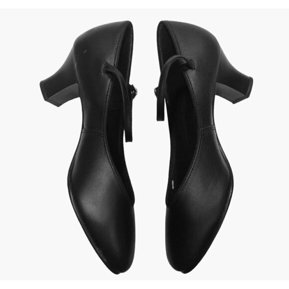 CAPEZIO 650 Footlight Character Shoes Various Adult Sizes Black 2" Heels NEW - Picture 5 of 9